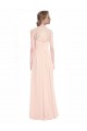 Sweetheart Long Soft Chiffon & Lace Mint Green Sleeveless Bridesmaid Dress Victoria