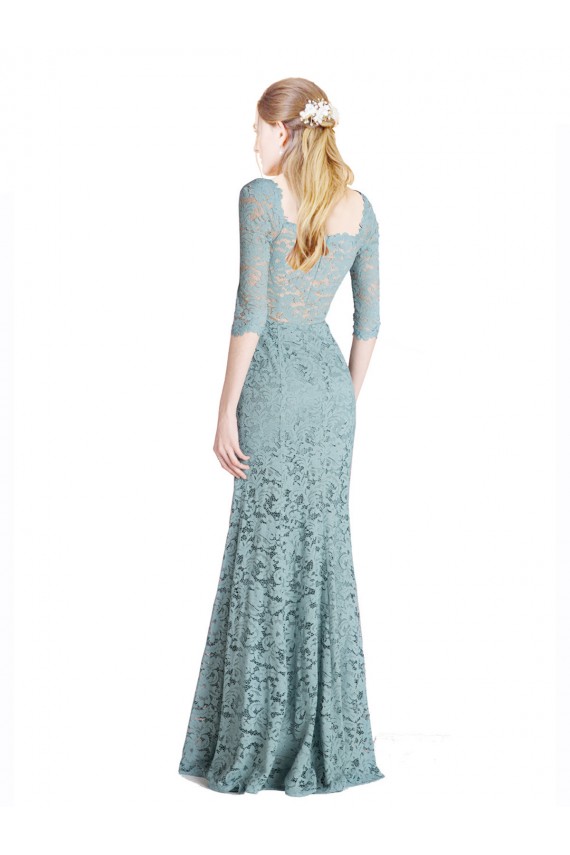 Sweetheart Long Lace Half Sleeves Prom Dress / Bridesmaid Dress Victoria