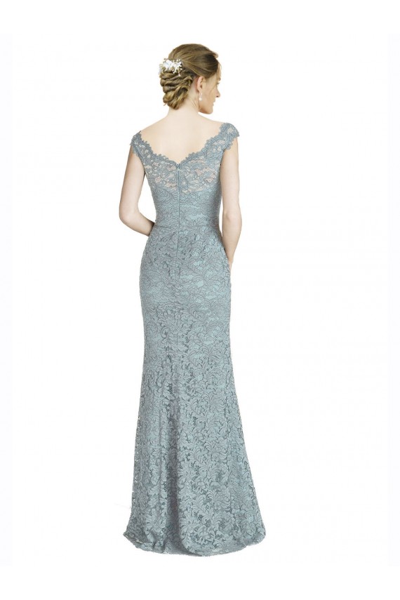 Off the Shoulder Long Lace Cap Sleeves Prom Dress / Bridesmaid Dress Victoria
