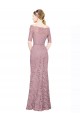 Off the Shoulder Long Lace Short Sleeves Prom Dress / Bridesmaid Dress Victoria