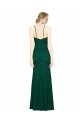 High Neck Long Lace Dark Green Sleeveless Prom Dress / Bridesmaid Dress Victoria