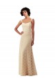 Sweetheart Long Lace Champagne Sleeveless Bridesmaid Dress Victoria