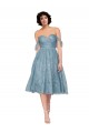 Sweetheart Knee Length Lace Sleeveless Bridesmaid Dress Victoria
