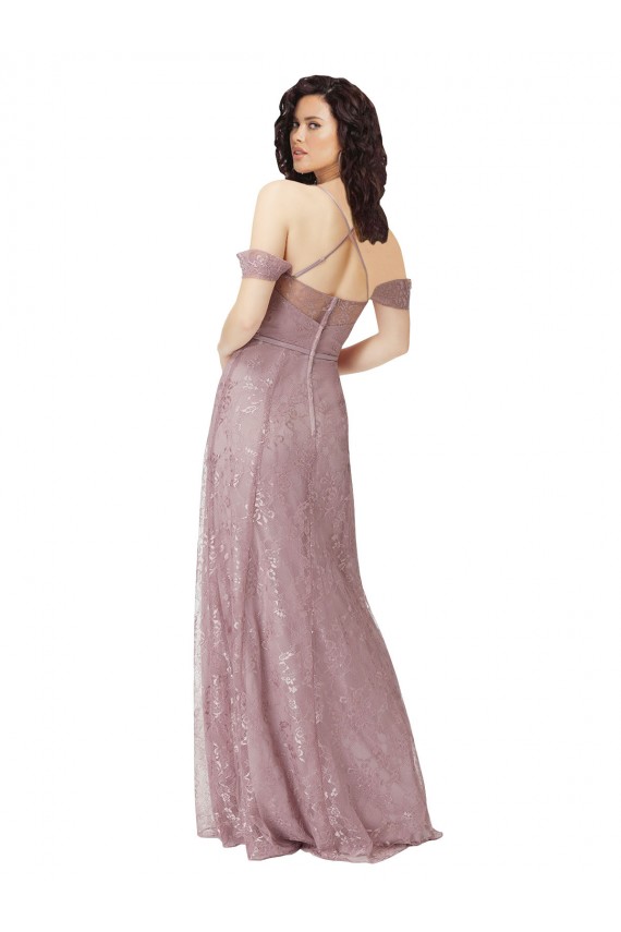 Sweetheart Long Lace Sleeveless Bridesmaid Dress Victoria