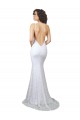 High Neck Sweep Train Lace White Sleeveless Wedding Dress Victoria