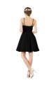 Halter Neck Knee Length Satin Dark Navy Sleeveless Bridesmaid Gown Victoria
