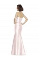 Strapless Long Satin Pink Sleeveless Bridesmaid Dress Victoria