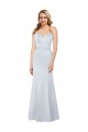 Strapless Long Satin Light Sky Blue Sleeveless Formal Evening Gown / Prom Dress / Bridesmaid Dress Victoria
