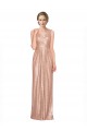 V-Neck Long Sequin Rose Gold Sleeveless Bridesmaid Dress / Evening Dress Victoria