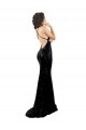 V-Neck Long Sequin Black Sleeveless Black Tie Evening Gown / Prom Dress / Bridesmaid Dress Victoria