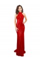 High Neck Long Sequin Red Sleeveless Formal Evening Gown / Prom Dress / Bridesmaid Dress Victoria