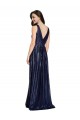 V-Neck Long Sequin Dark Navy Sheath Sleeveless Formal Evening Gown / Prom Dress / Bridesmaid Dress Victoria