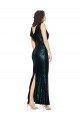 V-Neck Long Sequin Dark Green Sleeveless Bridesmaid Dress / Evening Dress Victoria