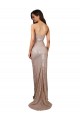 Scoop Neck Long Sequin Champagne Sleeveless Formal Evening Gown / Prom Dress / Bridesmaid Dress Victoria