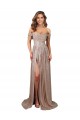 Strapless Long Sequin Champagne Sleeveless Formal Evening Gown / Prom Dress / Bridesmaid Dress Victoria