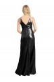 V-Neck Long Sequin Black Sleeveless Formal Evening Gown / Prom Dress / Bridesmaid Dress Victoria