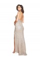 Sweetheart Long Sequin & Sparkling Sequin Champagne Sleeveless Black Tie Evening Gown / Prom Dress / Bridesmaid Dress Victoria
