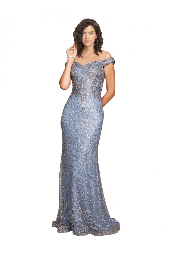 Sweetheart Long Sequin Sleeveless Formal Evening Gown / Prom Dress / Bridesmaid Dress Victoria