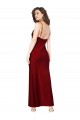 Cowl Neck Long Silk like Satin Burgundy Sleeveless Black Tie Evening Gown / Prom Dress / Bridesmaid Dress Victoria