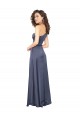 One Shoulder Long Silk like Satin Dusk Sleeveless Formal Evening Gown / Prom Dress / Bridesmaid Dress Victoria