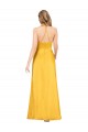 V-Neck Long Silk like Satin Sleeveless Formal Dress / Bridesmaid Dress Victoria