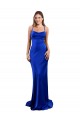 Cowl Neck Long Silk like Satin Royal Blue Sleeveless Formal Evening Gown / Prom Dress / Bridesmaid Dress Victoria