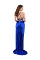 Cowl Neck Long Silk like Satin Royal Blue Sleeveless Formal Evening Gown / Prom Dress / Bridesmaid Dress Victoria
