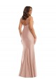 V-Neck Long Silk like Satin Dusty Pink Sleeveless Formal Plus Size Evening Gown / Prom Dress / Bridesmaid Dress Victoria