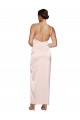 One Shoulder Long Silk like Satin Pink Sleeveless Semi Formal Evening Dress / Prom Dress / Bridesmaid Dress Victoria