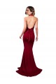 V-Neck Long Spandex Burgundy Sleeveless Formal Evening Gown / Prom Dress / Bridesmaid Dress Victoria