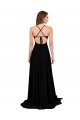 V-Neck Long Spandex Black Sleeveless Black Tie Evening Gown / Prom Dress / Bridesmaid Dress Victoria