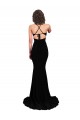 V-Neck Long Spandex Black Sleeveless Formal Evening Gown / Prom Dress / Bridesmaid Dress Victoria