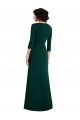 V-Neck Long Spandex Dark Green Long Sleeves Formal Evening Gown / Prom Dress / Bridesmaid Dress Victoria