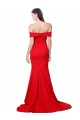 Sweetheart Long Stretch Crepe Red Sleeveless Bridesmaid Dress / Evening Dress Victoria