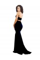 High Neck Long Stretch Crepe Black Sleeveless Formal Evening Gown / Prom Dress / Bridesmaid Dress Victoria