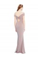 V-Neck Long Stretch Crepe Dusty Pink Sleeveless Formal Evening Gown / Prom Dress / Bridesmaid Dress Victoria