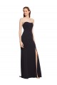 Strapless Long Stretch Crepe Dark Navy Sleeveless Formal Evening Gown / Prom Dress / Bridesmaid Dress Victoria