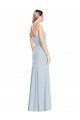 Strapless Long Stretch Crepe Light Sky Blue Trumpet Sleeveless Formal Dress / Bridesmaid Dress Victoria