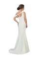 One Shoulder Sweep Train Stretch Crepe Ivory Sleeveless Formal Evening Gown / Prom Dress / Bridesmaid Dress Victoria