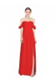 Sweetheart Long Stretch Crepe Red Sleeveless Formal Evening Gown / Prom Dress / Bridesmaid Dress Victoria
