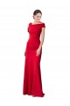 Long Stretch Crepe Red Sleeveless Formal Evening Gown / Prom Dress / Bridesmaid Dress Victoria