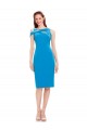 Cocktail Length Stretch Crepe Sleeveless Formal Evening Gown / Prom Dress / Bridesmaid Dress Victoria