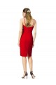 Sweetheart Cocktail Length Stretch Crepe Red Sleeveless Formal Evening Gown / Prom Dress / Bridesmaid Dress Victoria