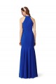 V-Neck Long Stretch Crepe Royal Blue Sleeveless Formal Evening Gown / Prom Dress / Bridesmaid Dress Victoria