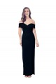 Sweetheart Long Stretch Crepe Black Sleeveless Formal Dress / Bridesmaid Dress Victoria