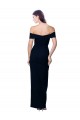 Sweetheart Long Stretch Crepe Black Sleeveless Formal Dress / Bridesmaid Dress Victoria
