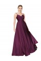 High Neck Long Stretch Crepe Wild Berry Sleeveless Formal Evening Gown / Prom Dress / Bridesmaid Dress Victoria