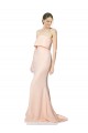 High Neck Long Stretch Crepe Nude Sleeveless Black Tie Evening Gown / Prom Dress / Bridesmaid Dress Victoria