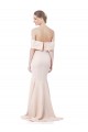 High Neck Long Stretch Crepe Nude Sleeveless Formal Evening Gown / Prom Dress / Bridesmaid Dress Victoria
