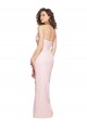 Strapless Long Stretch Crepe Pink Sleeveless Formal Dress / Bridesmaid Dress Victoria
